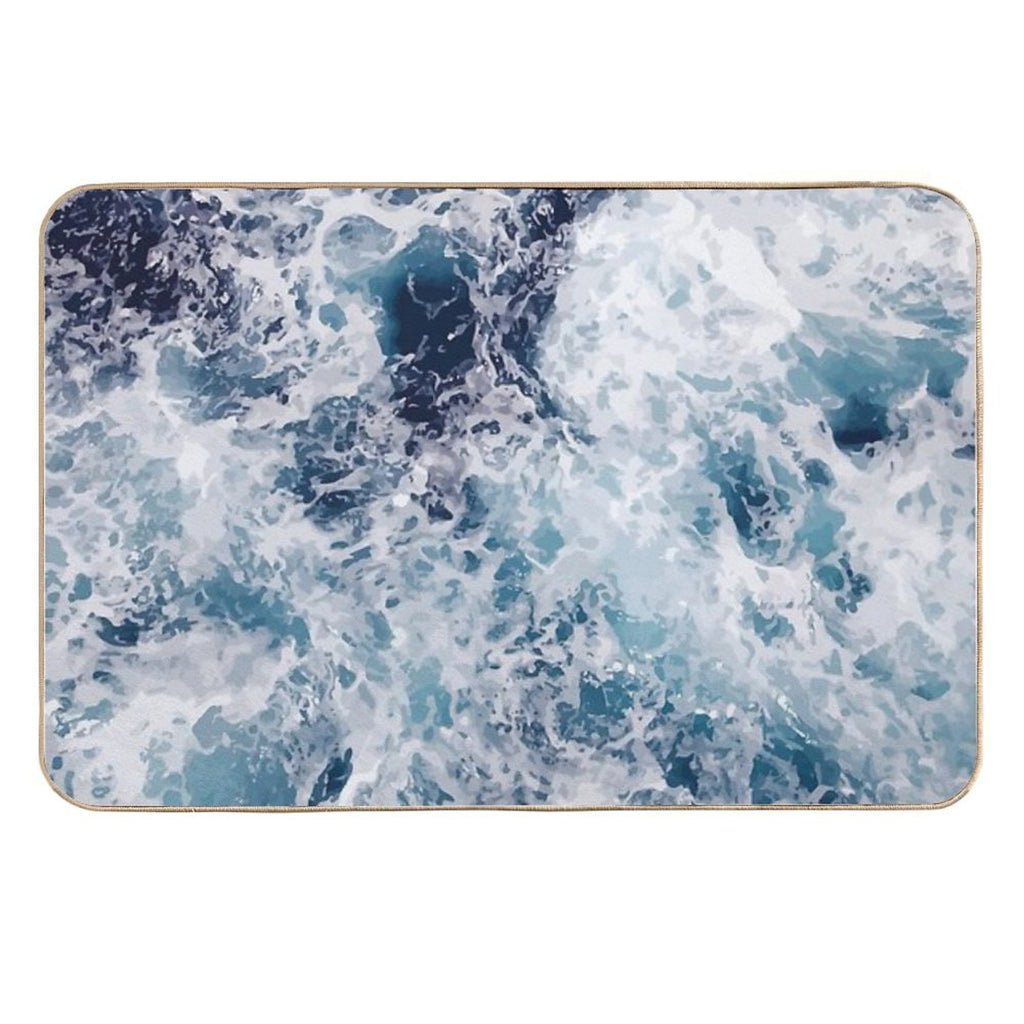 Ocean Beach Bathmat for Shower  Odorless Bath Mat