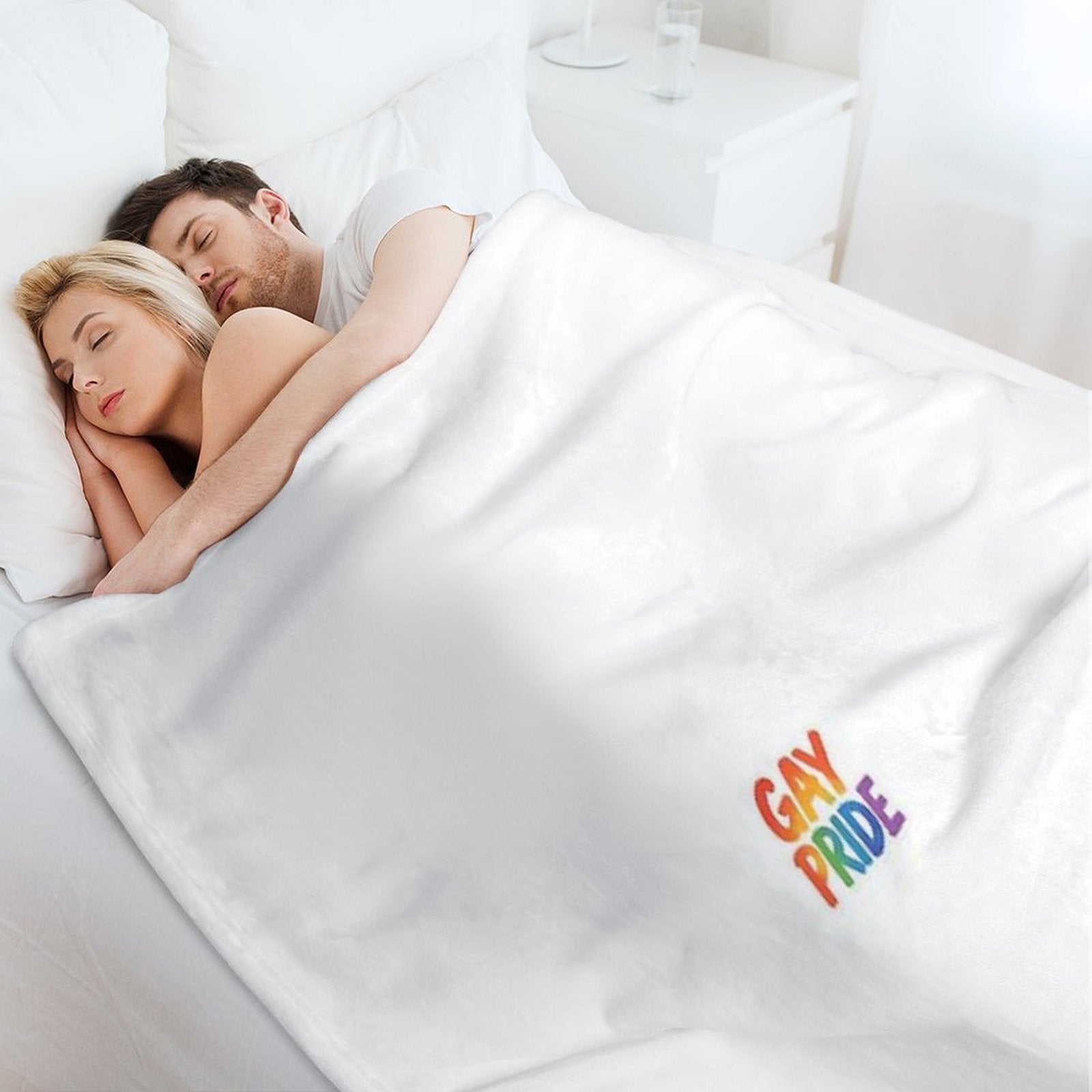 Painted Rainbow Gay Pride All-season Throw Blanket