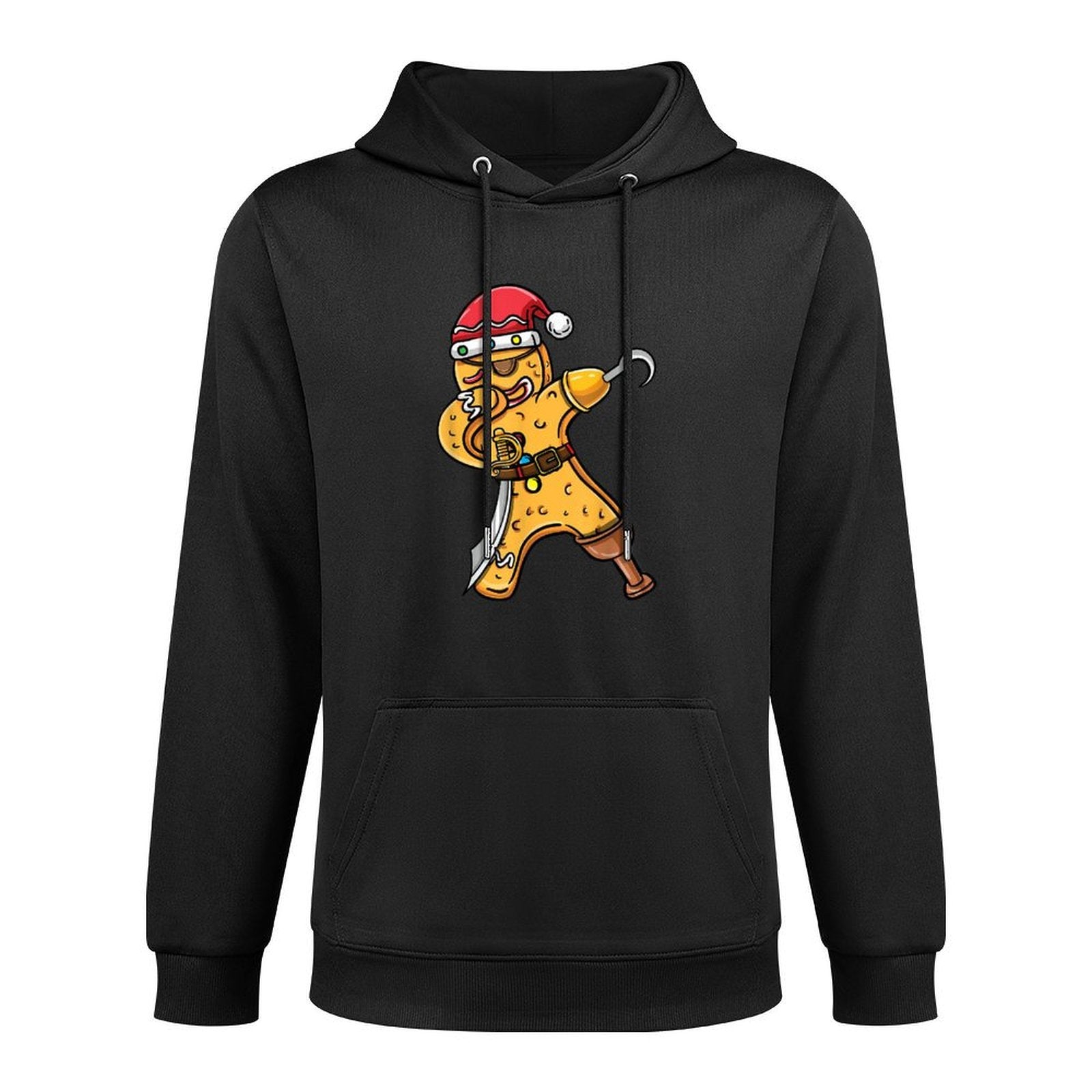 Dabbing Christmas Gingerbread Pirate Halloween Casual Wear Hoodie