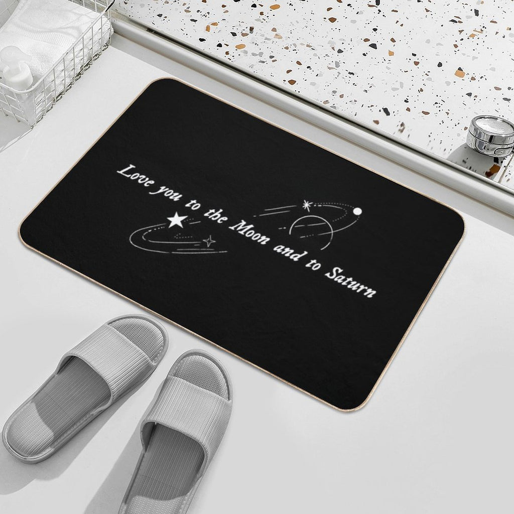 Love You to The Moon And to Saturn (Seven - Taylor Swift)  Anti-Trip Bath Mat
