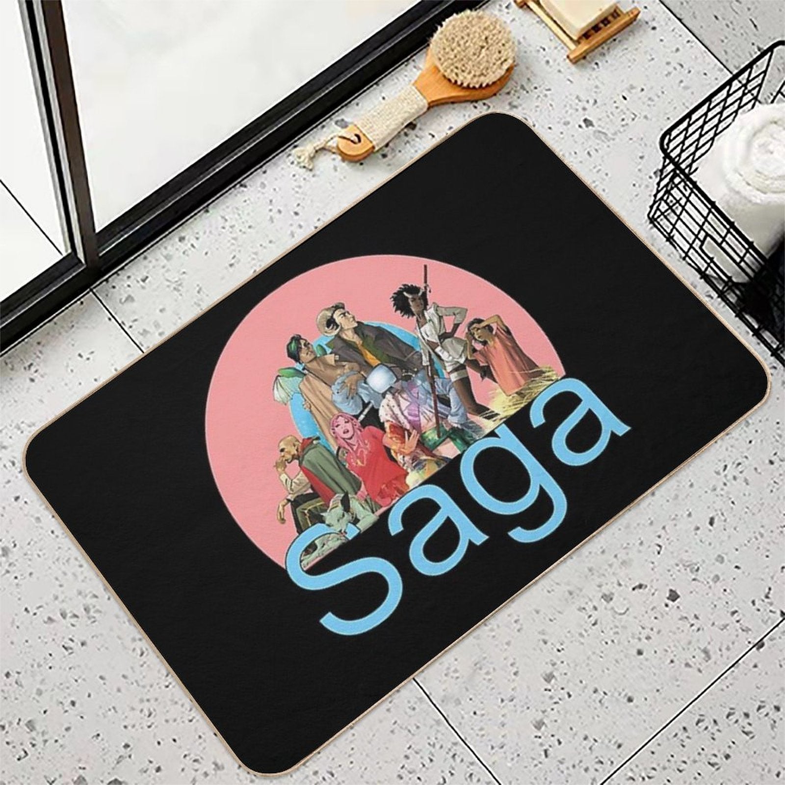 Entire Saga Durable Bath Mat