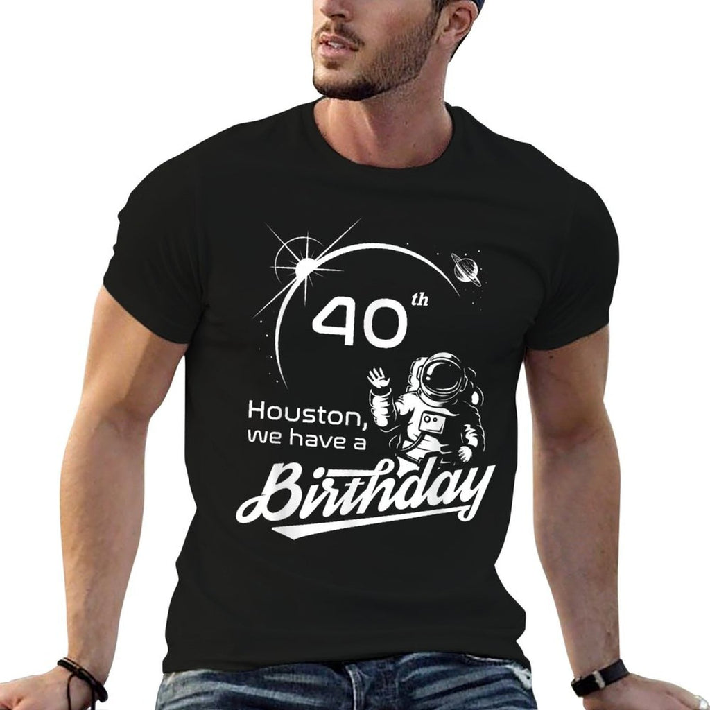 Astronaut 40th Birthday Chic Clothing Perfect Delivery Gift  Fade-proof Color T-Shirt