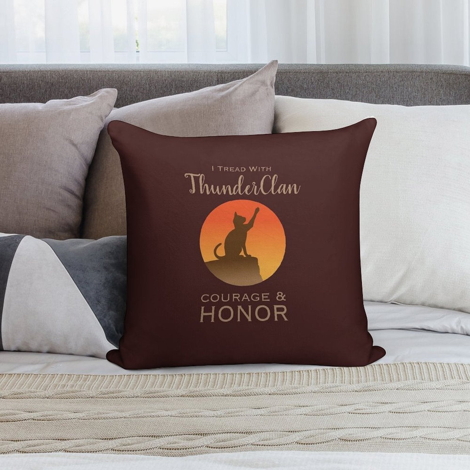 ThunderClan Pride Soft Warmth Comfort Throw Pillow