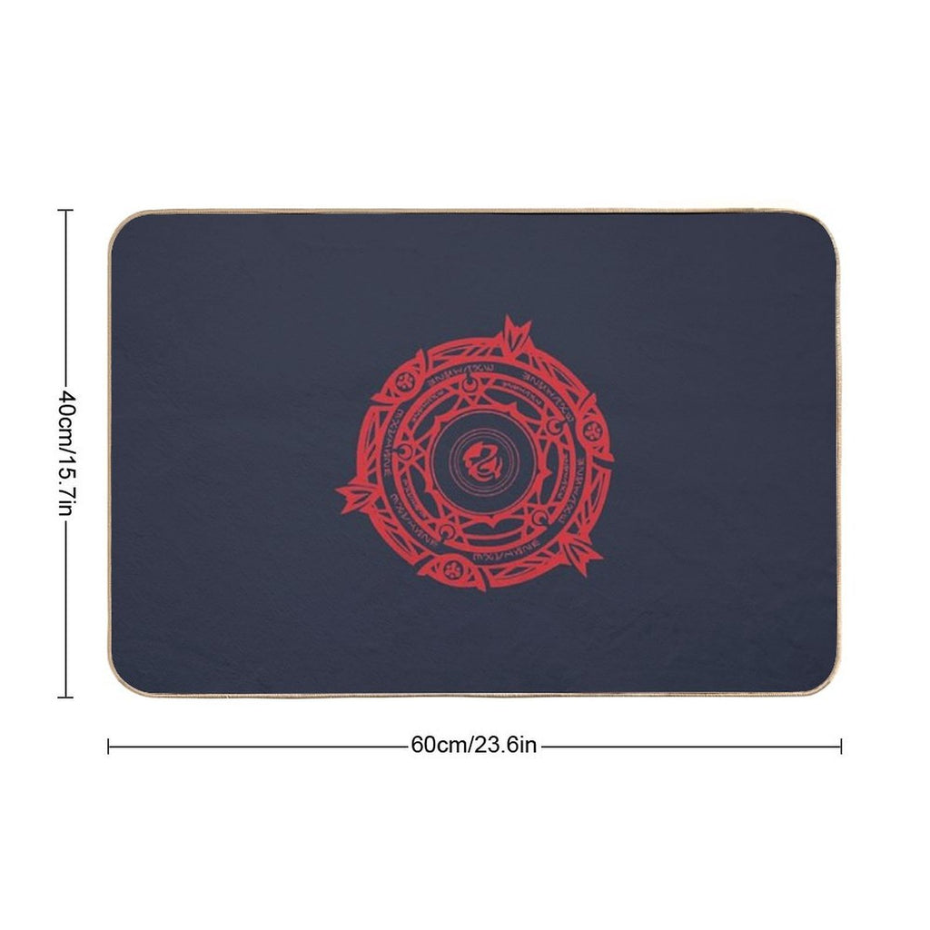 Gremory Clan Magic Circle  Fade-Resistant Bath Mat