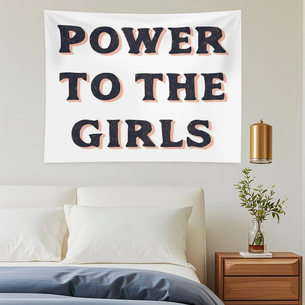 Power To The Girls Tapestry