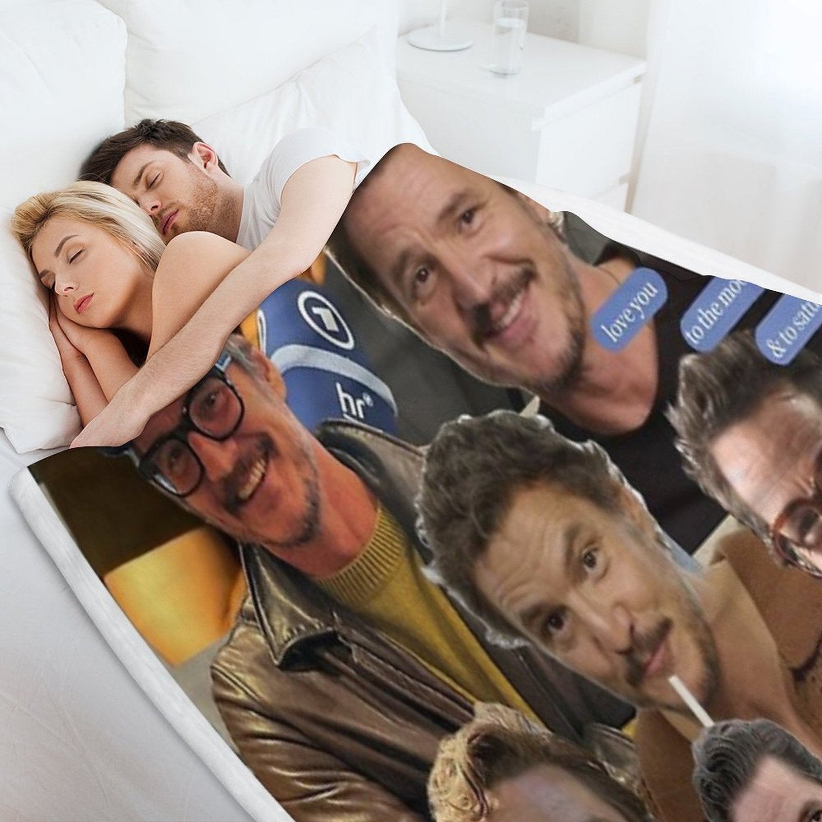 Pedro Pascal Premium Throw Blanket