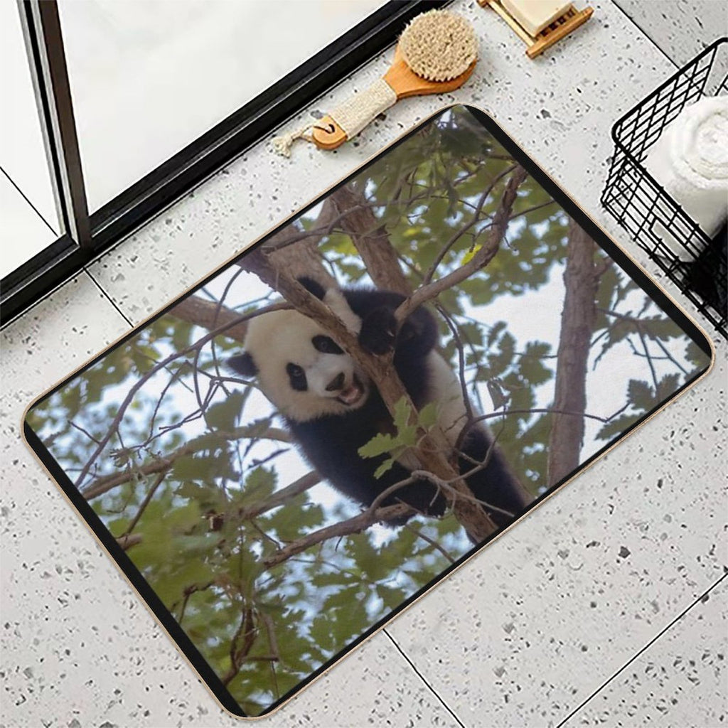 Baby Panda Xiao Qi Ji at The National Zoo  Non-Slip Bath Mat