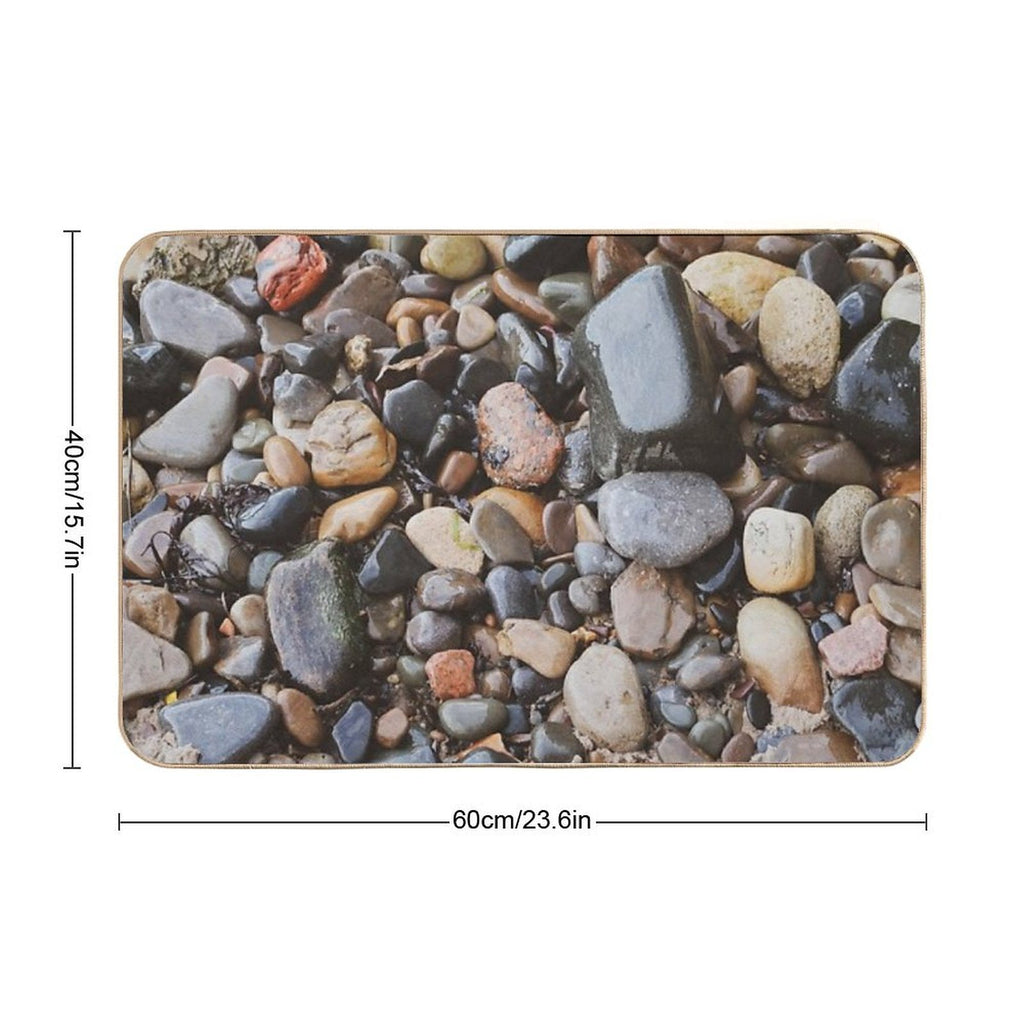 Beach Pebbles  Dirt-Trapping Bath Mat