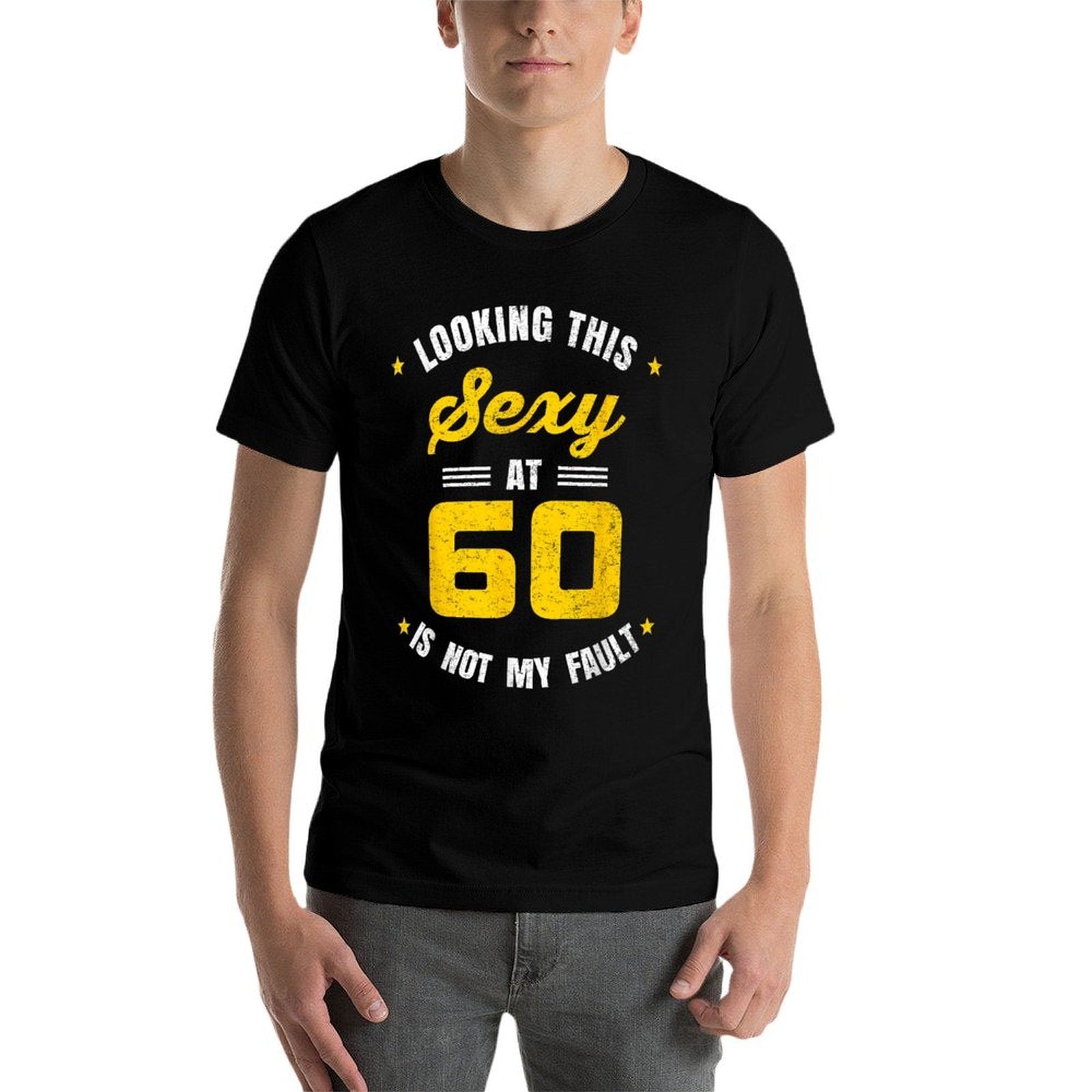 Looking This Sexy at 60 Year Old Birthday 60th Birthday  Rolled Sleeves T-Shirt