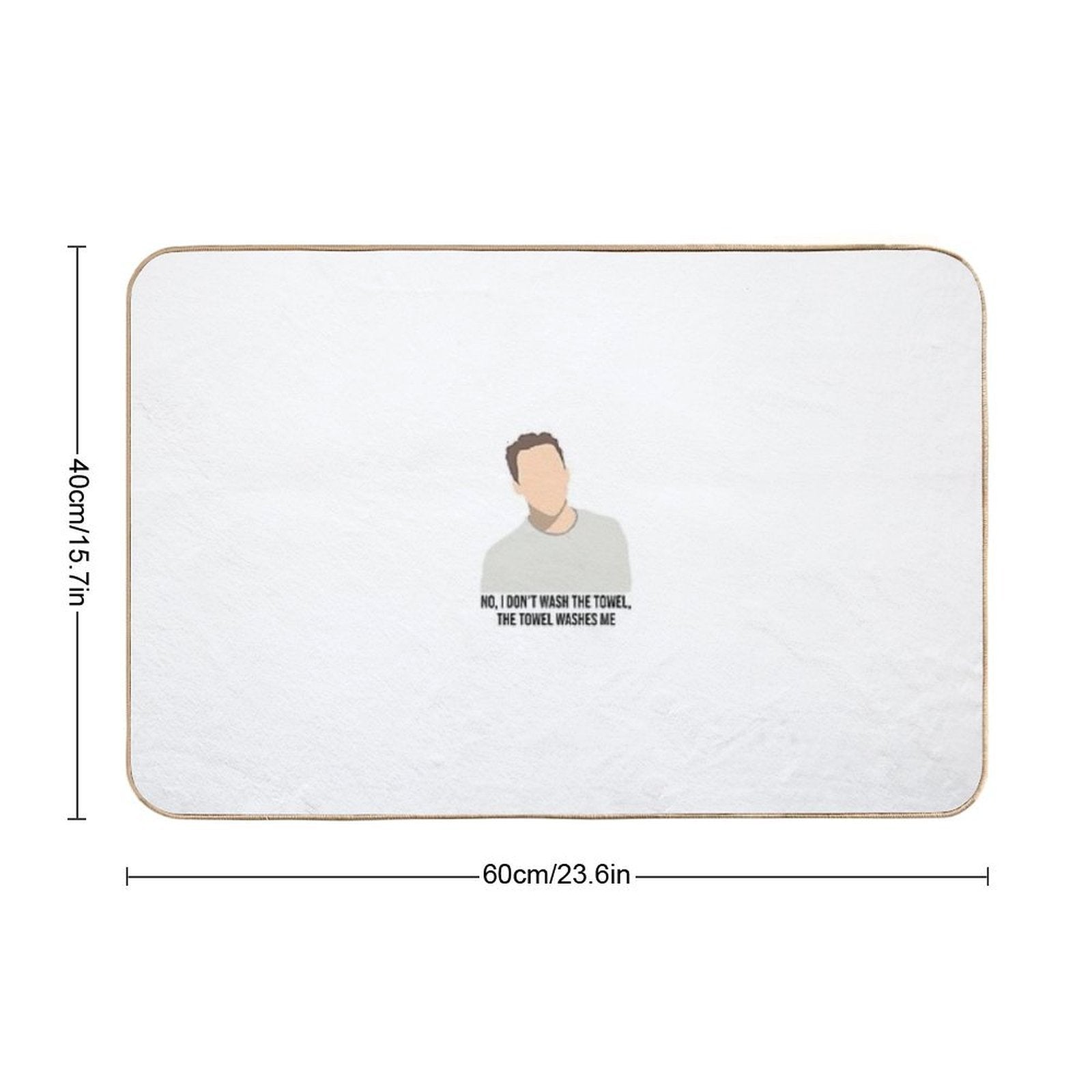 New Girl Nick I Don’t Wash The Towel  Rapid-Drying Bath Mat