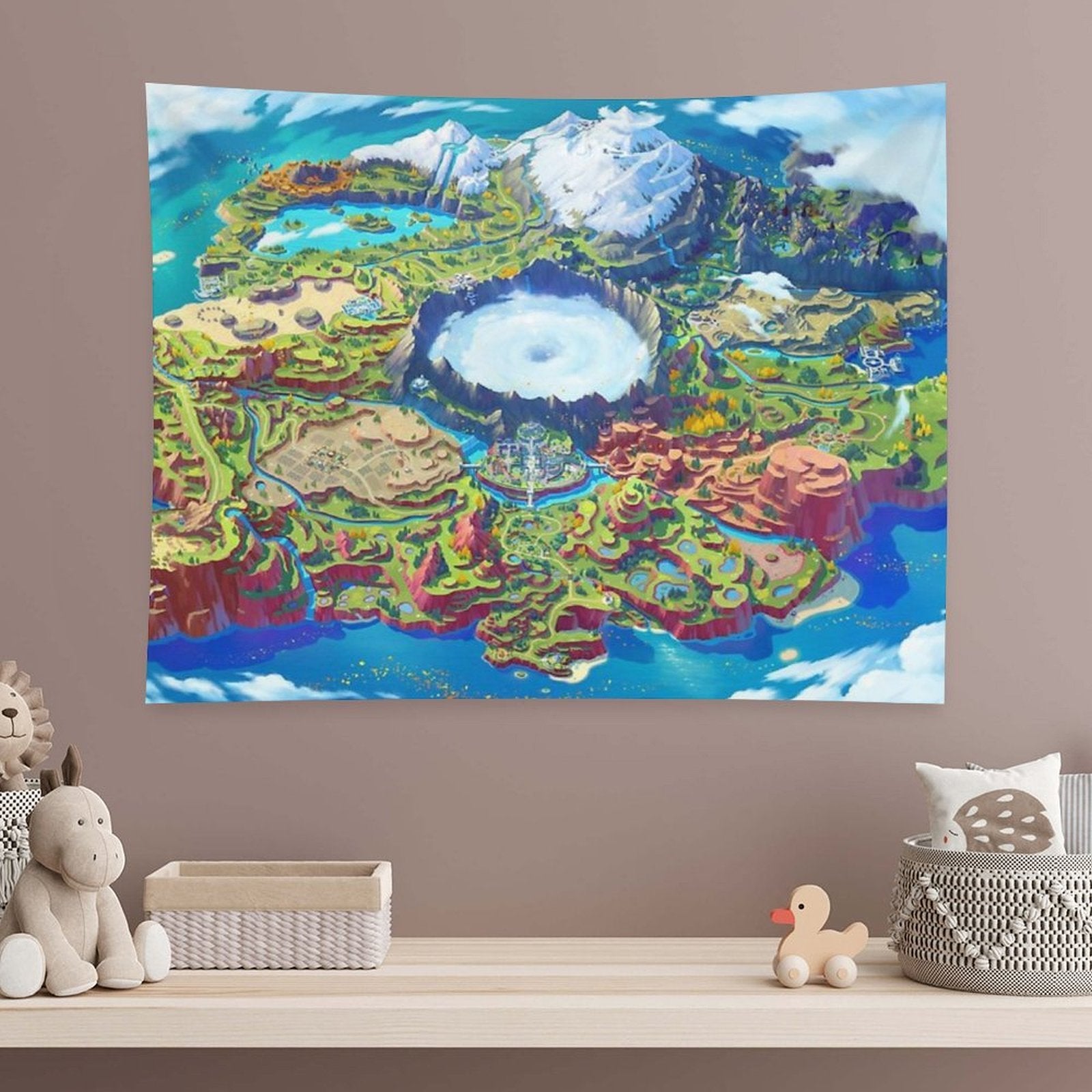 Paldea Map Tapestry