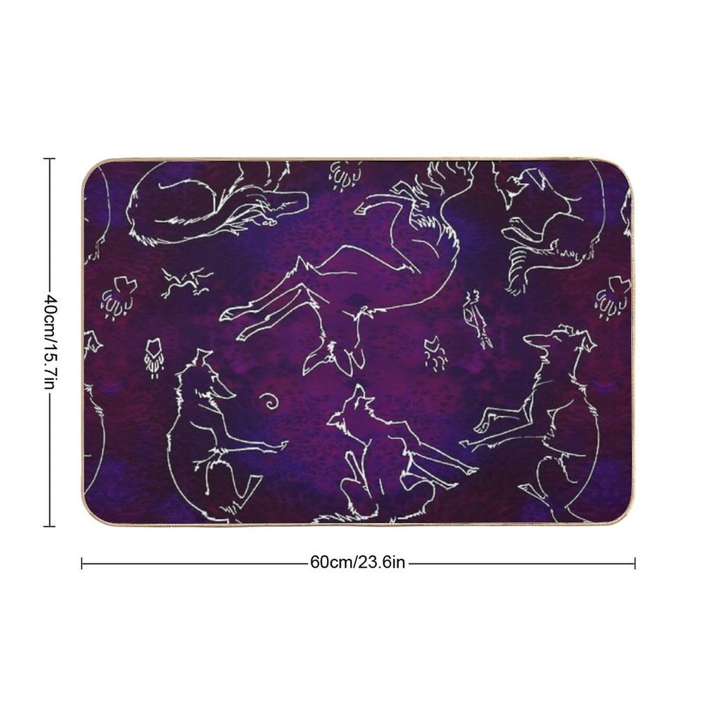 Noodle Doodle Nebula Durable Bath Mat
