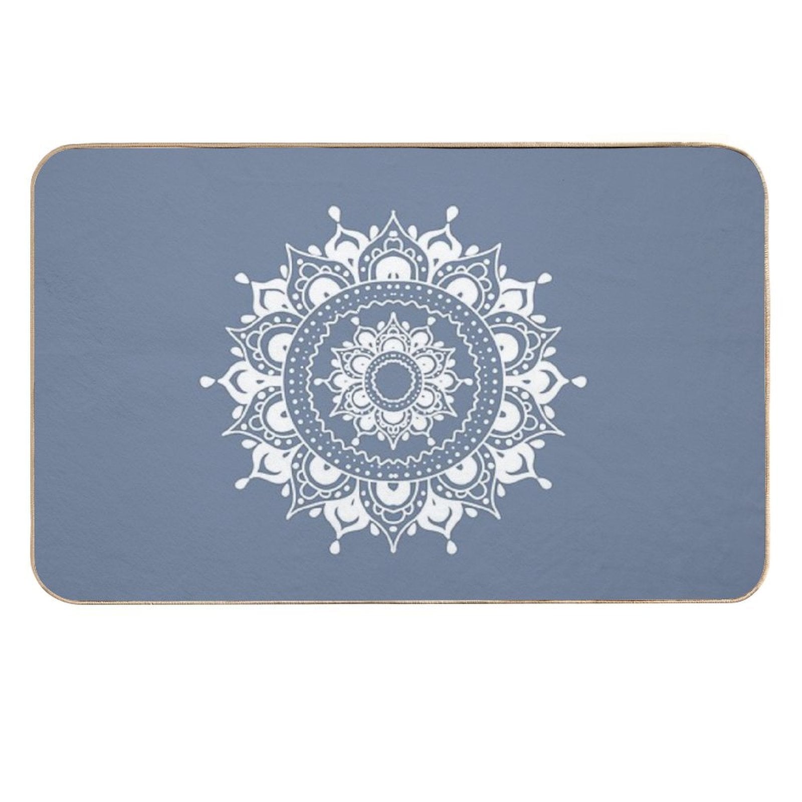 Classic Black And White Mandala Art Durable Bath Mat