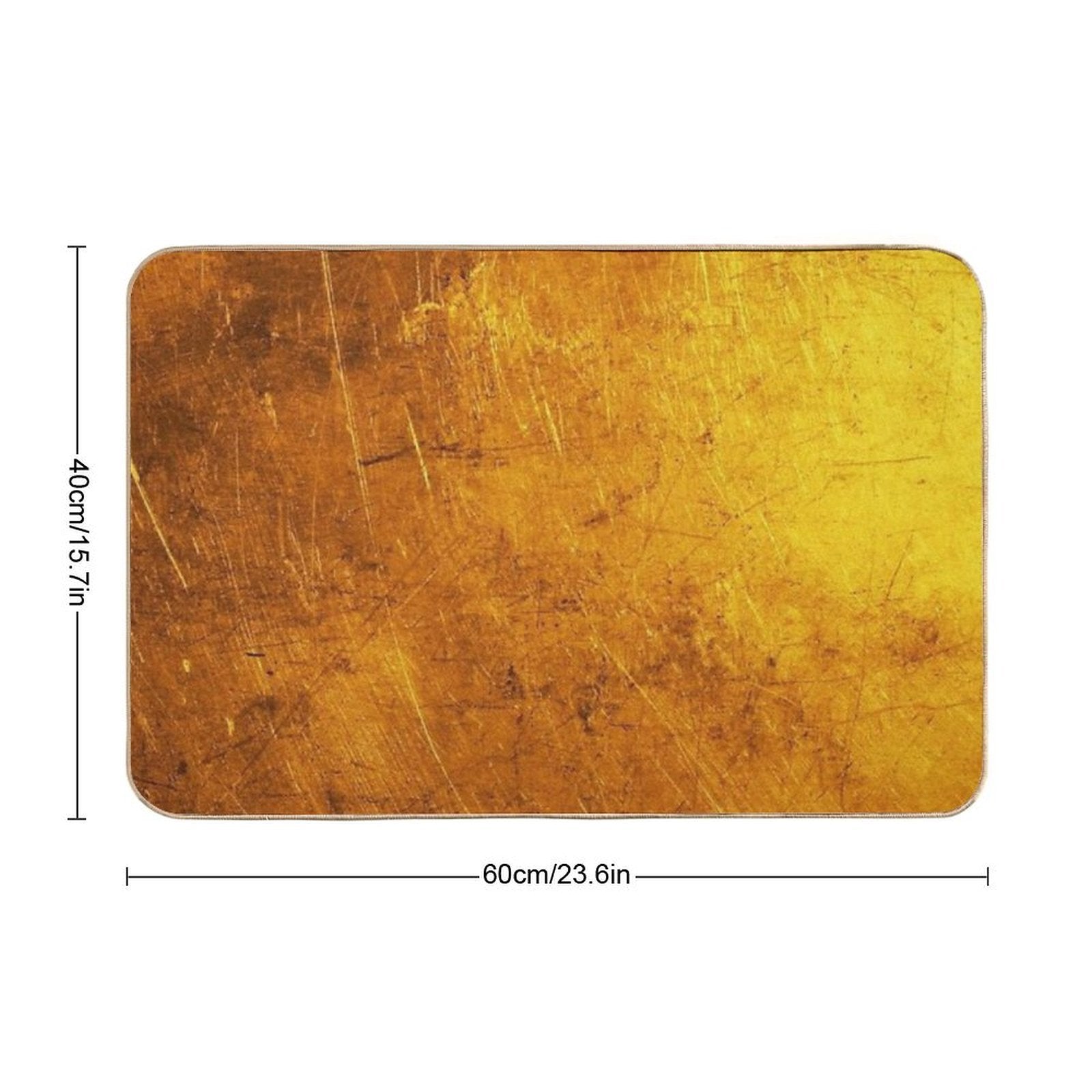 Shimmering Gold  Odorless Bath Mat