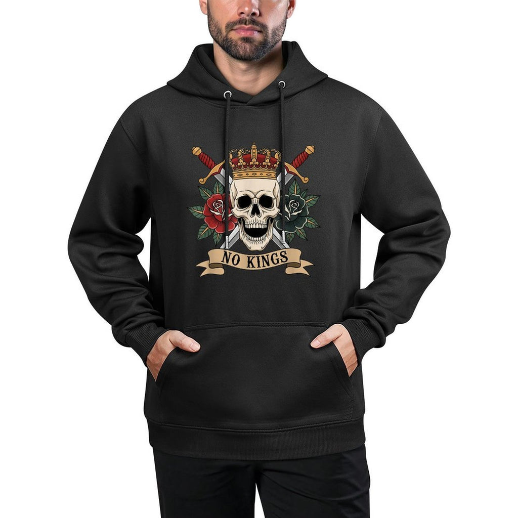 No Kings Tattoo Design No King In America Shape Retention Hoodie