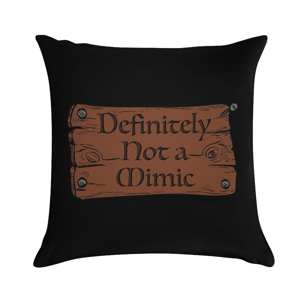 Definitely Not A Mimic Soft Anti-Pilling Throw Pillow