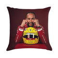 Lewis Hamilton -Scuderia Soft Hidden Zipper Throw Pillow