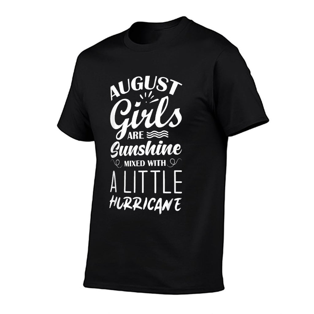 August Birthday Girls Are Sunshine  Polyester Blend T-Shirt