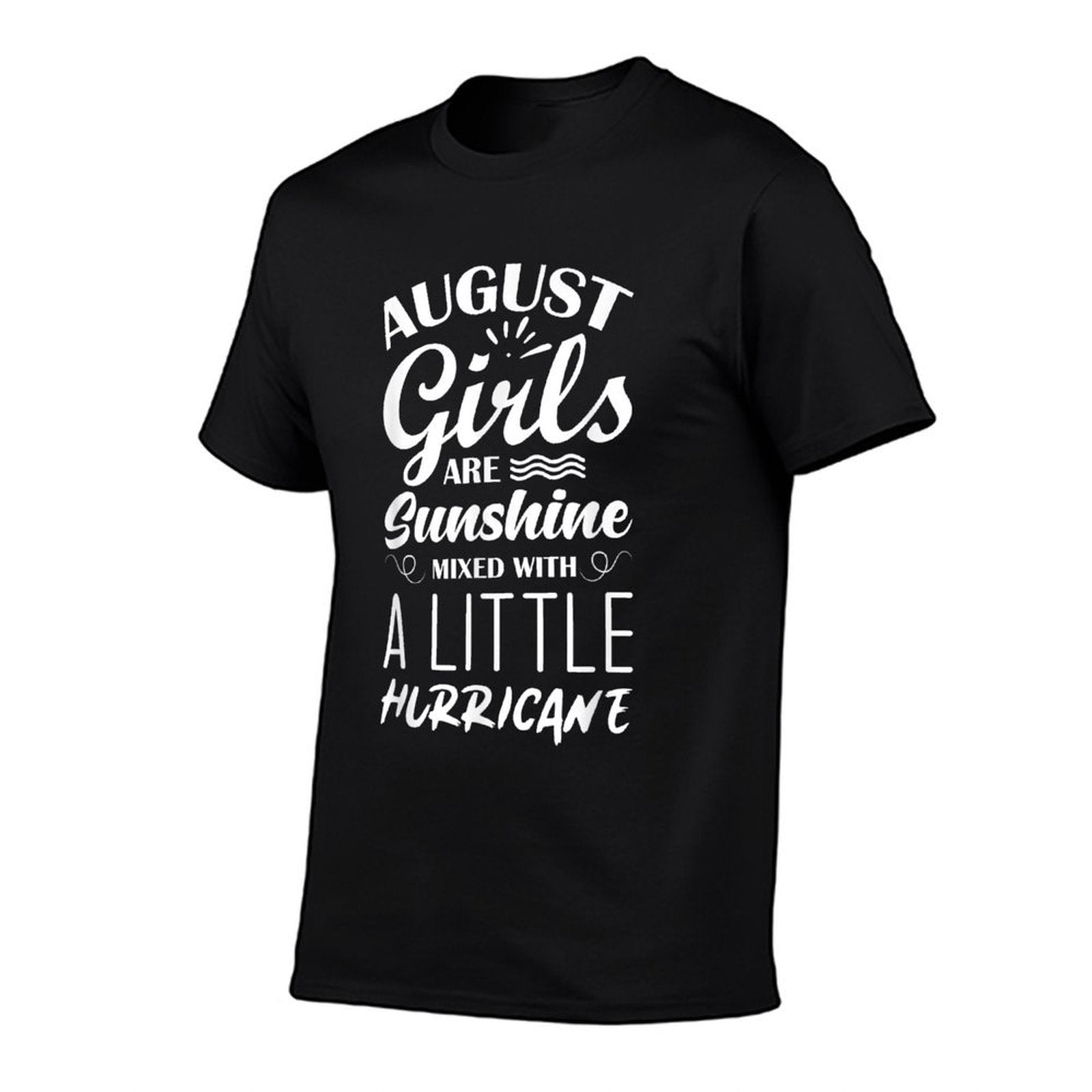 August Birthday Girls Are Sunshine  Polyester Blend T-Shirt