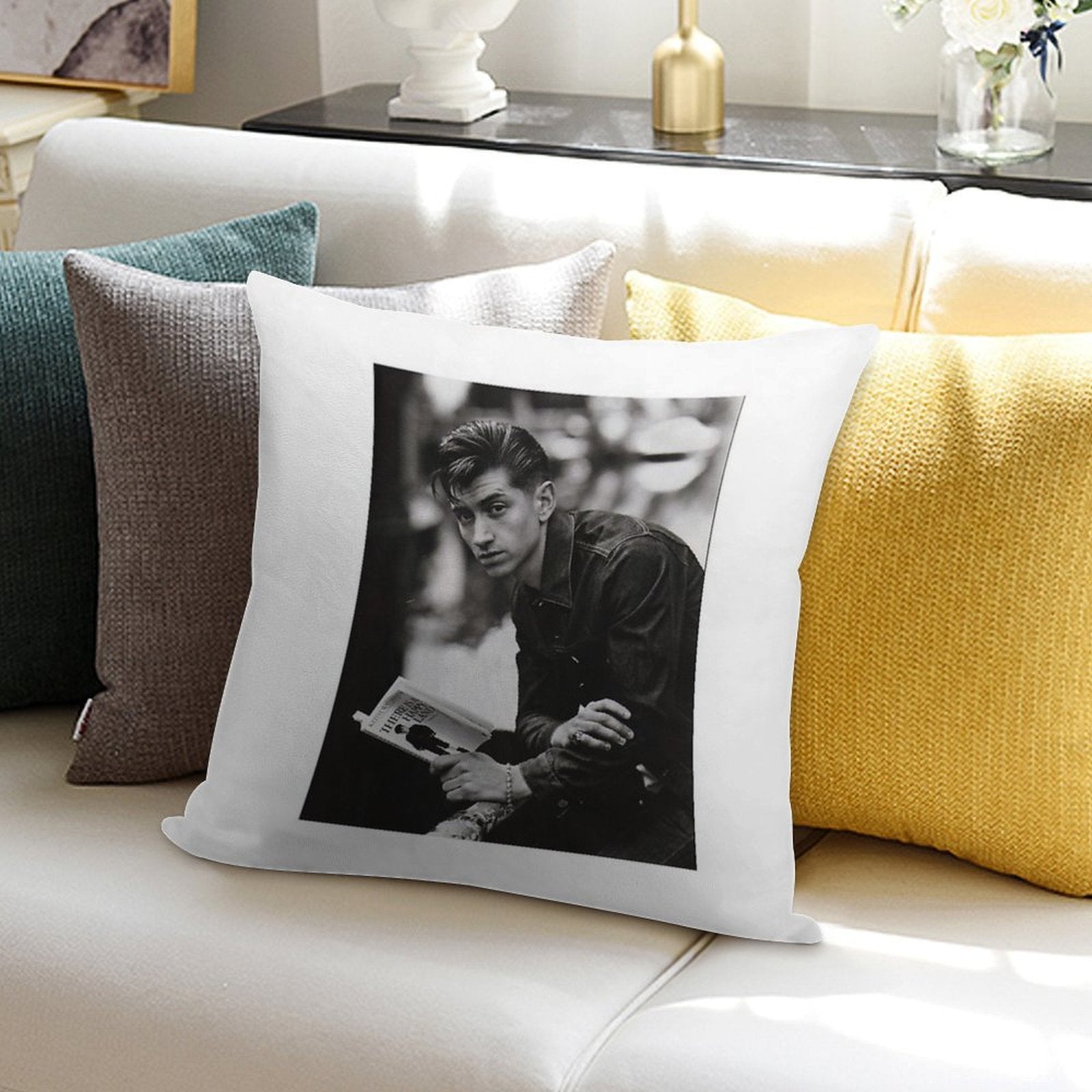 Alex Turner Soft Skin-Friendly Throw Pillow