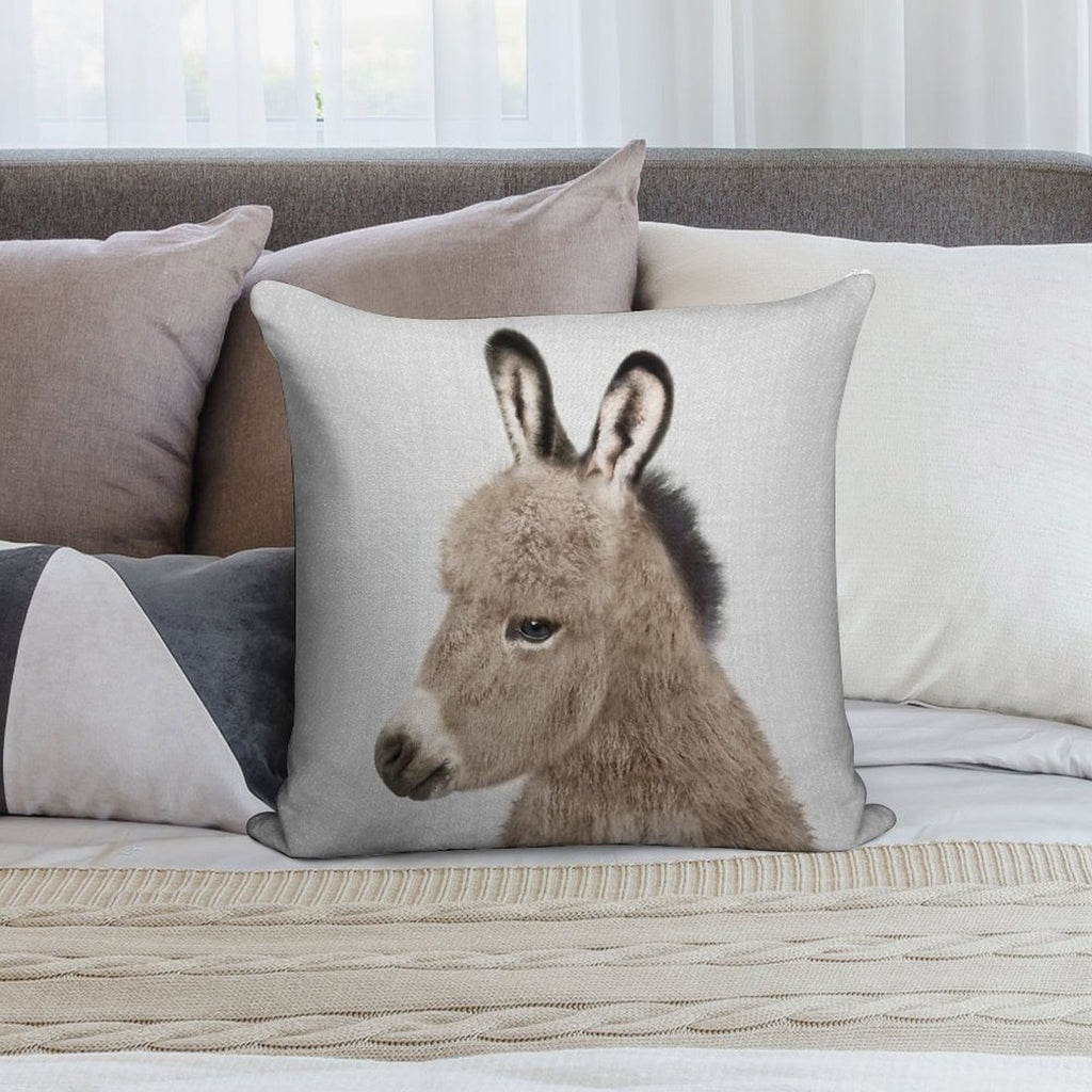 Donkey - Colorful Soft Home Decor Throw Pillow