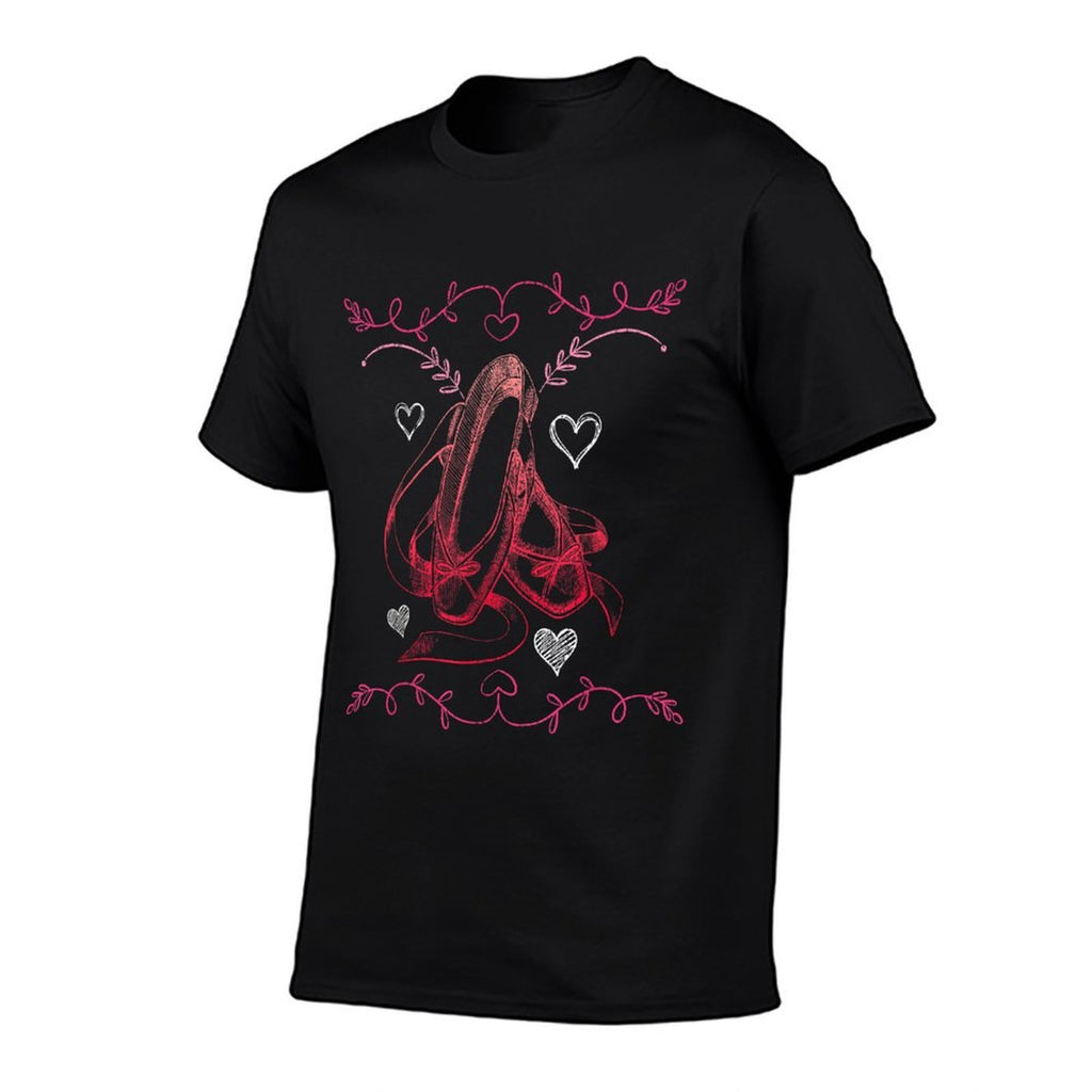 Ballet Dancing Girls Women Ballerina Vintage Ballet  Cotton T-Shirt