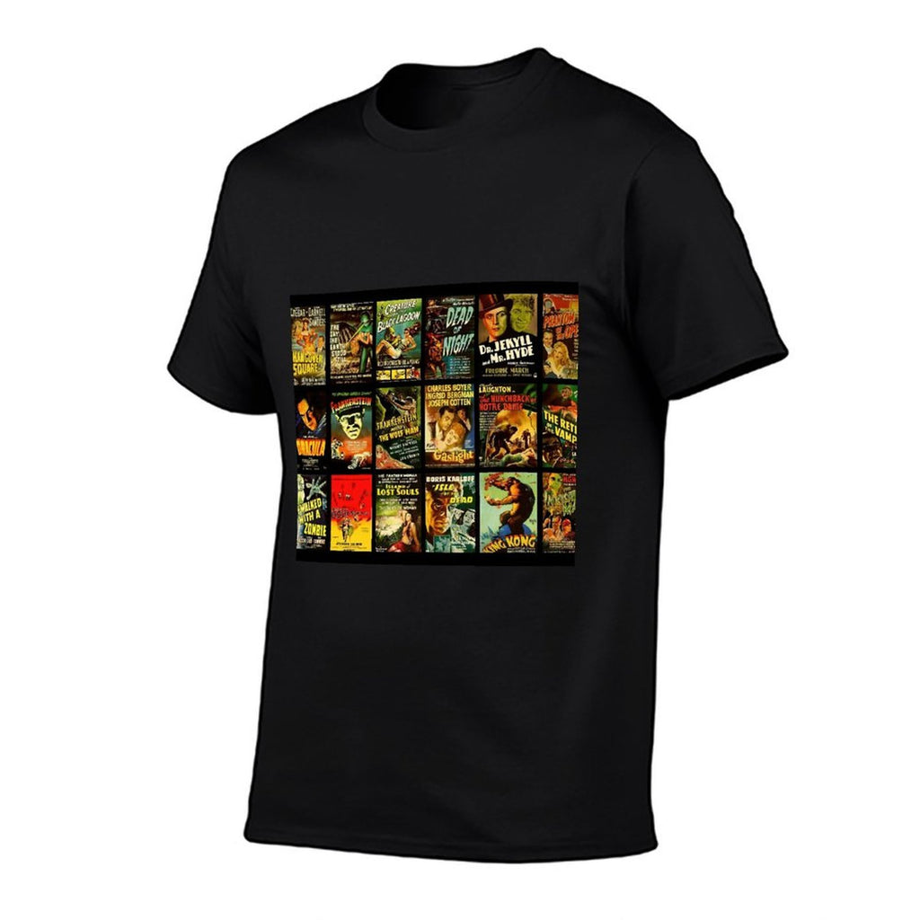 Vintage Classic Horror Monster Movie Posters  Slim-fit Cut T-Shirt