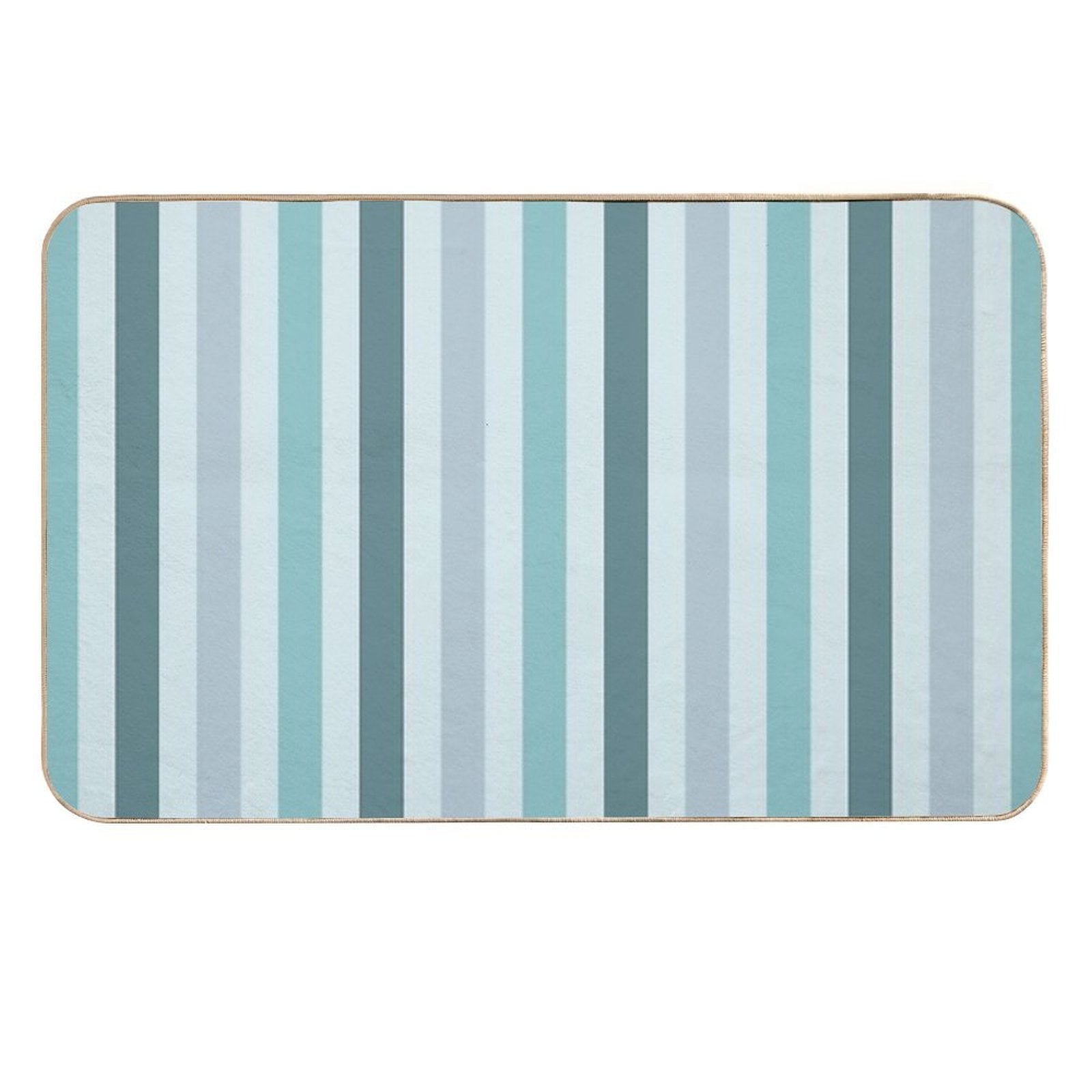 Color Block Lines V  Easy To Clean Bath Mat