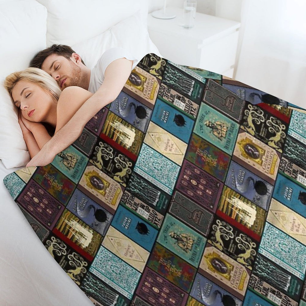 Wizarding Books Anti-pilling Throw Blanket