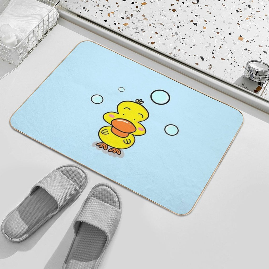 Bathroom Ducky Doodle  Long-Lasting Bath Mat