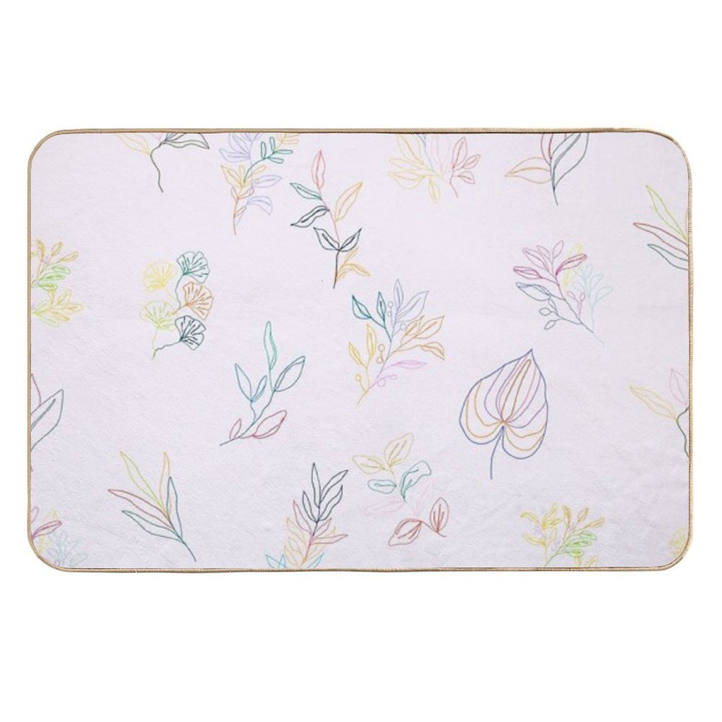 Blushing Botanicals  Easy To Clean Bath Mat