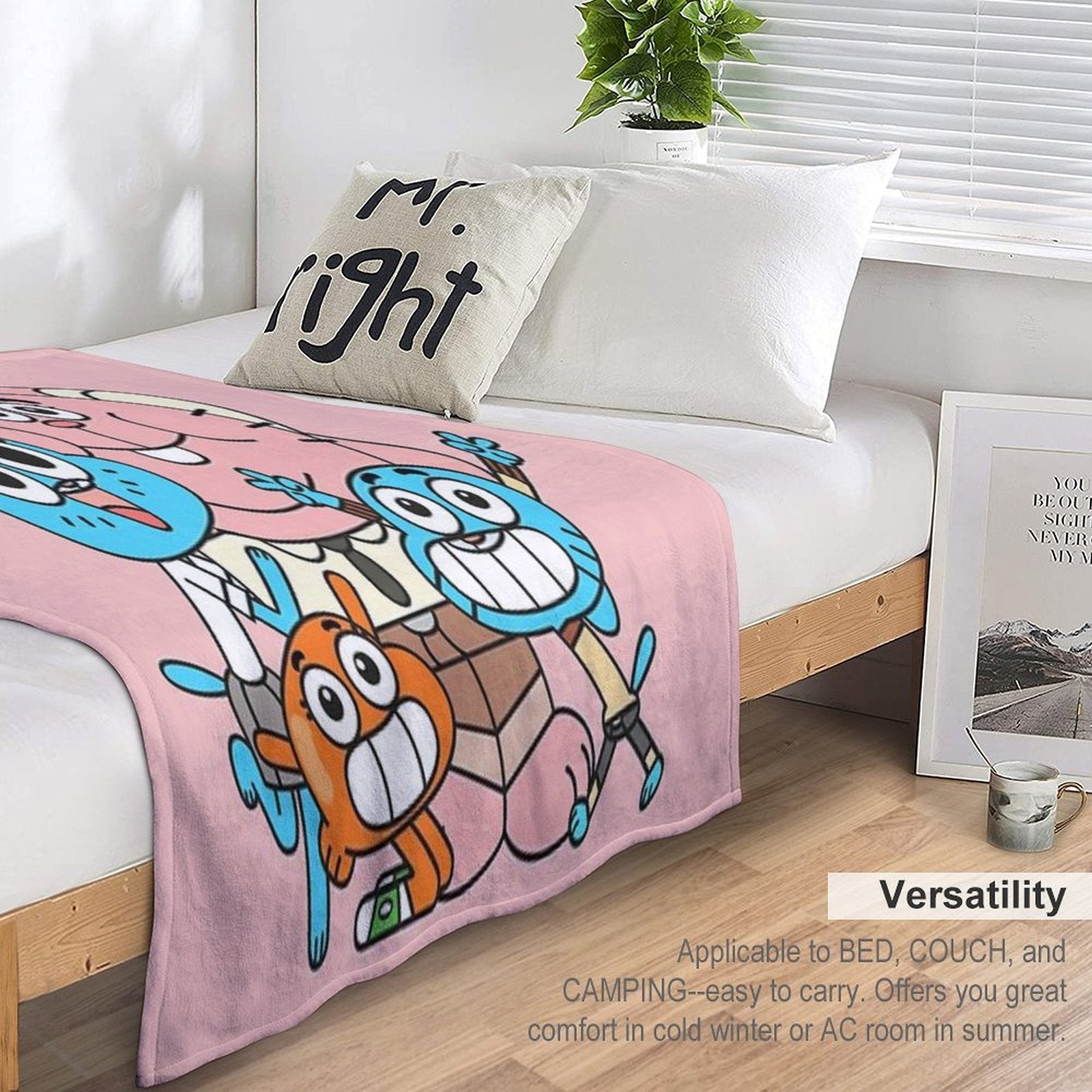 The Amazing World of Gumball Sustainable Throw Blanket