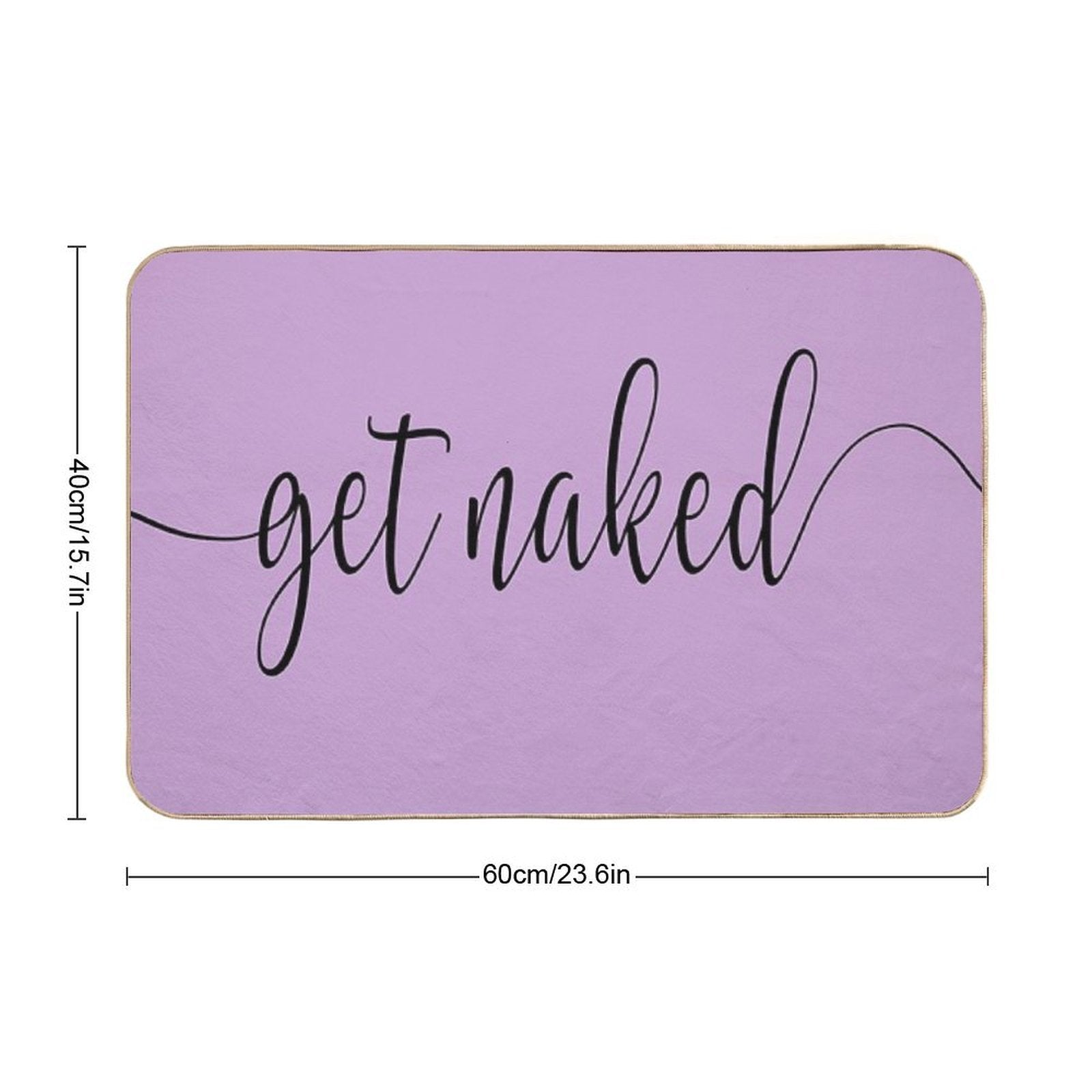 Get Naked Lilac  Toxin-Free Bath Mat