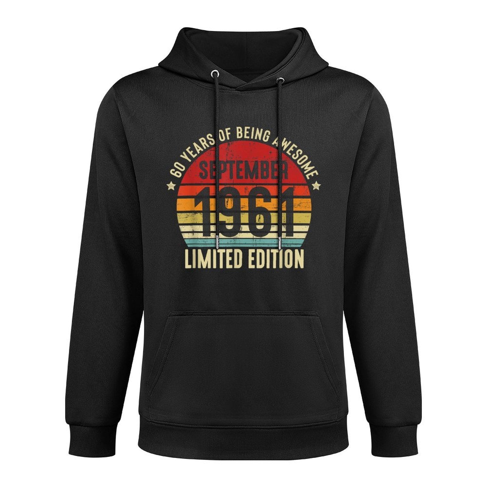 Retro 60 Years of Being Awesome 60 Years Old 60th Birthday Versatile Streetwear Hoodie