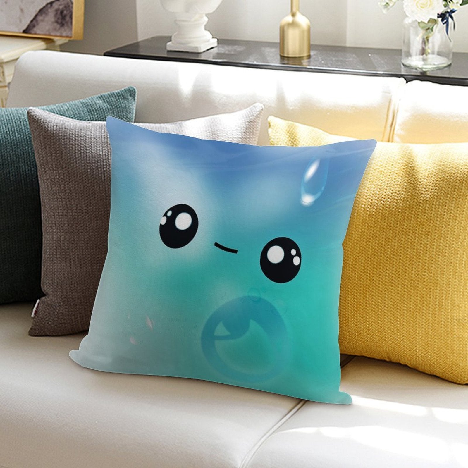 Water Sprite Plushy Soft Ultra-Soft Texture Throw Pillow