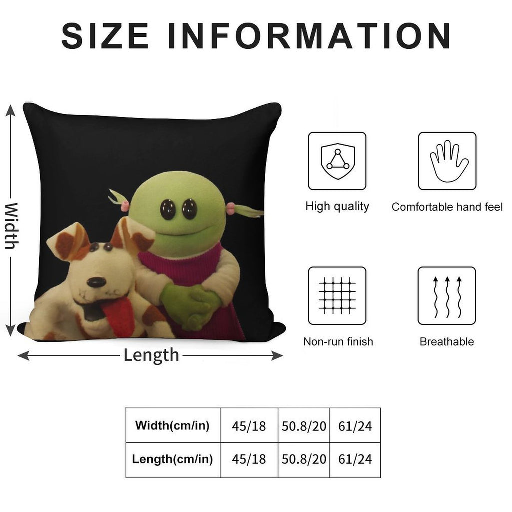 Nanalan  Mona And Russer Soft Decorative Cover Throw Pillow