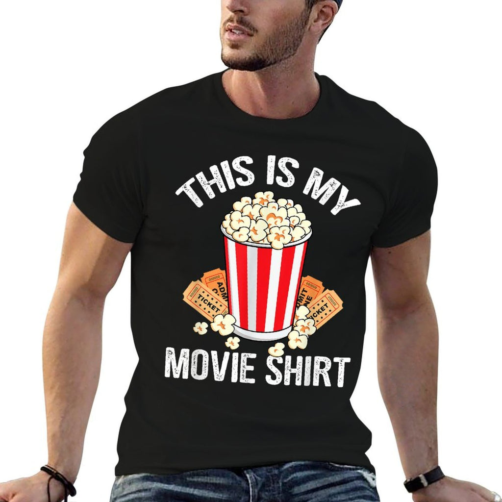 This Is My Movie Popcorn Funny Movie Night  Durable T-Shirt