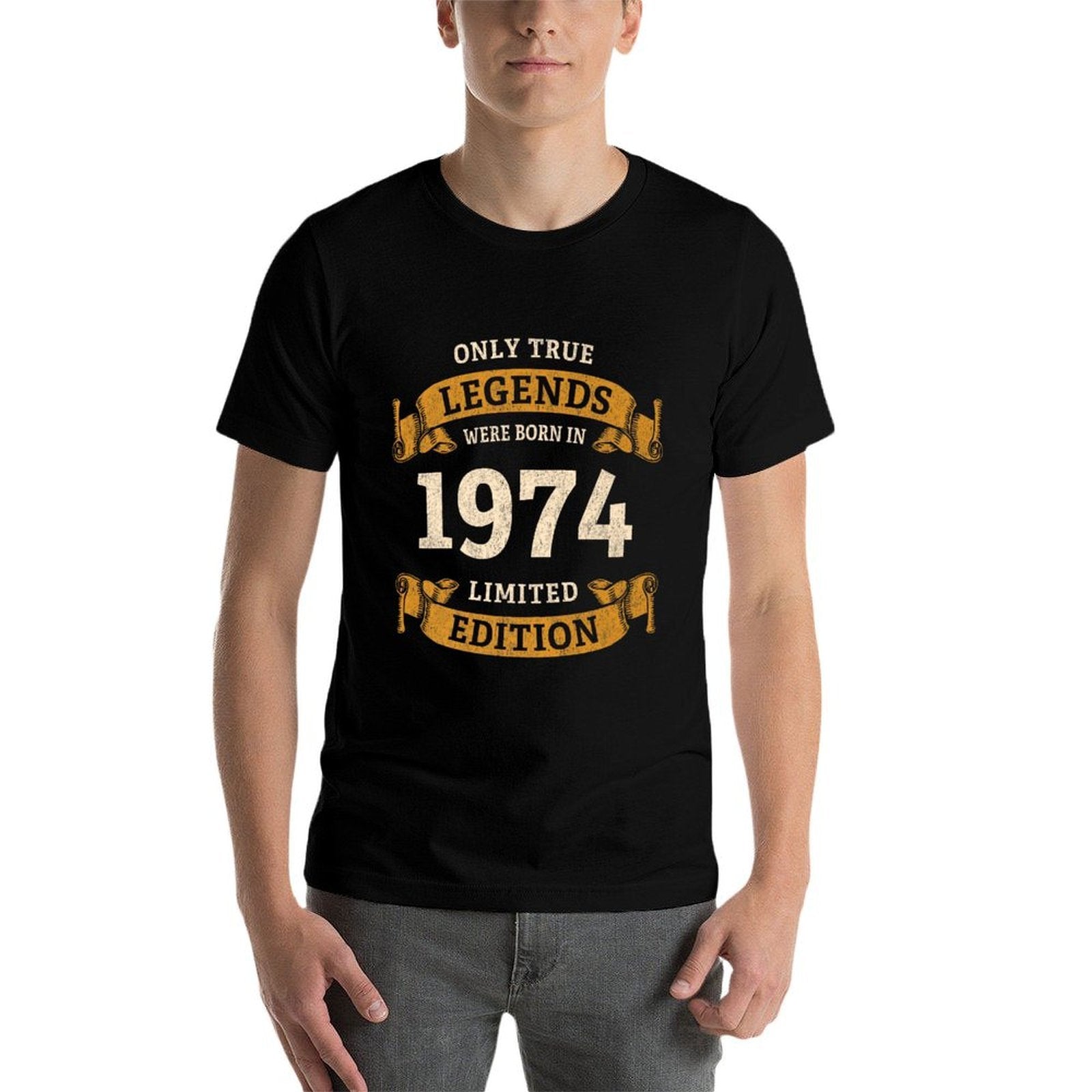 Legends Were Born in 1974 Vintage 50th Birthday 50 Years Old Premium  Versatile T-Shirt