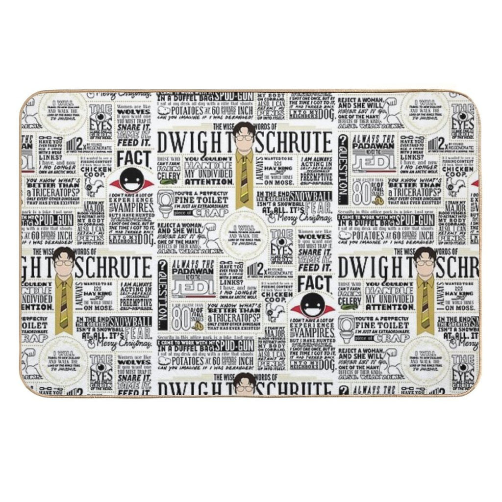 The Wise Words of Dwight Schrute (Light Tee)  Pet-Safe Bath Mat