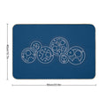 Space, Time, Dimensions, And Their Relativity - Silver  Non-Slip Bath Mat