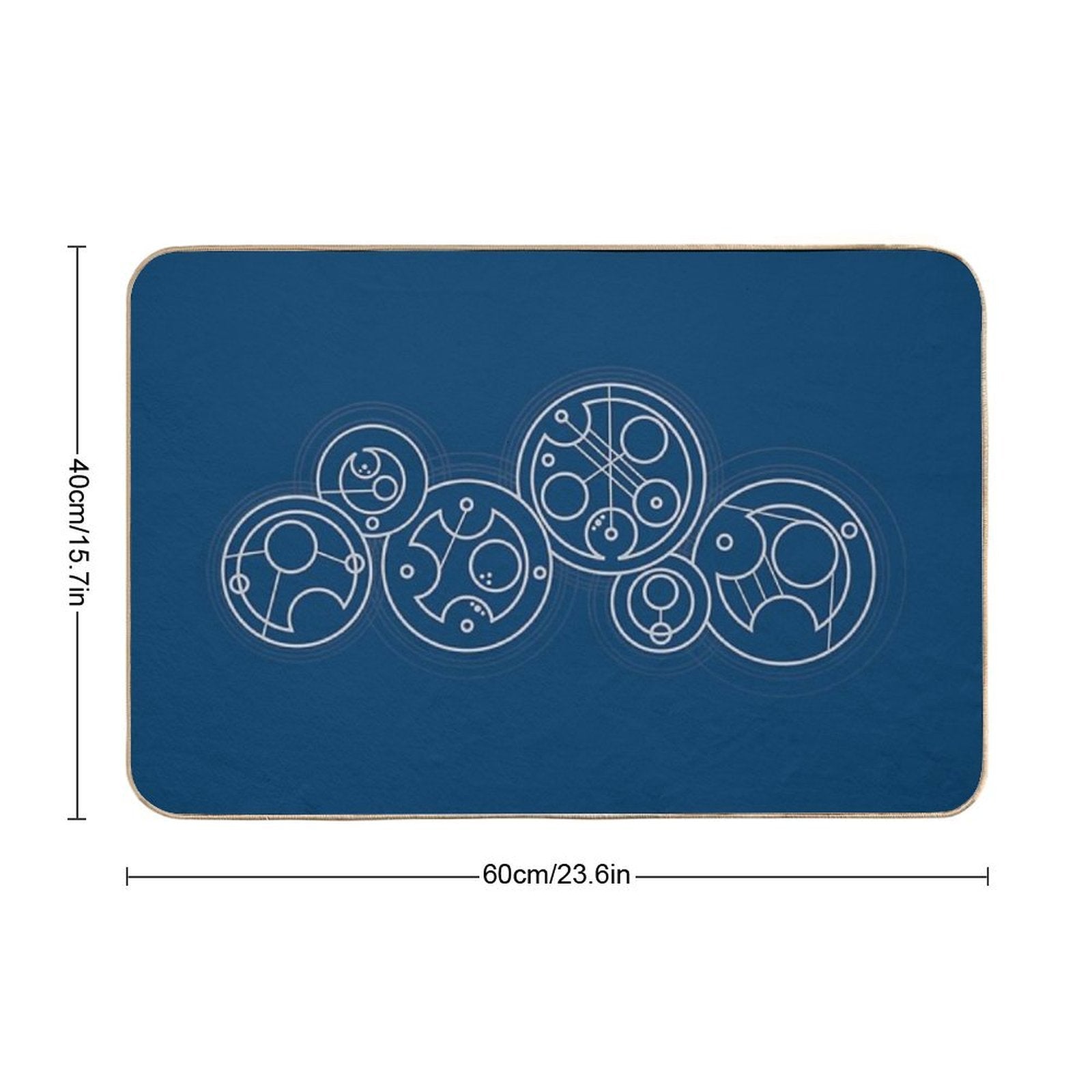Space, Time, Dimensions, And Their Relativity - Silver  Non-Slip Bath Mat