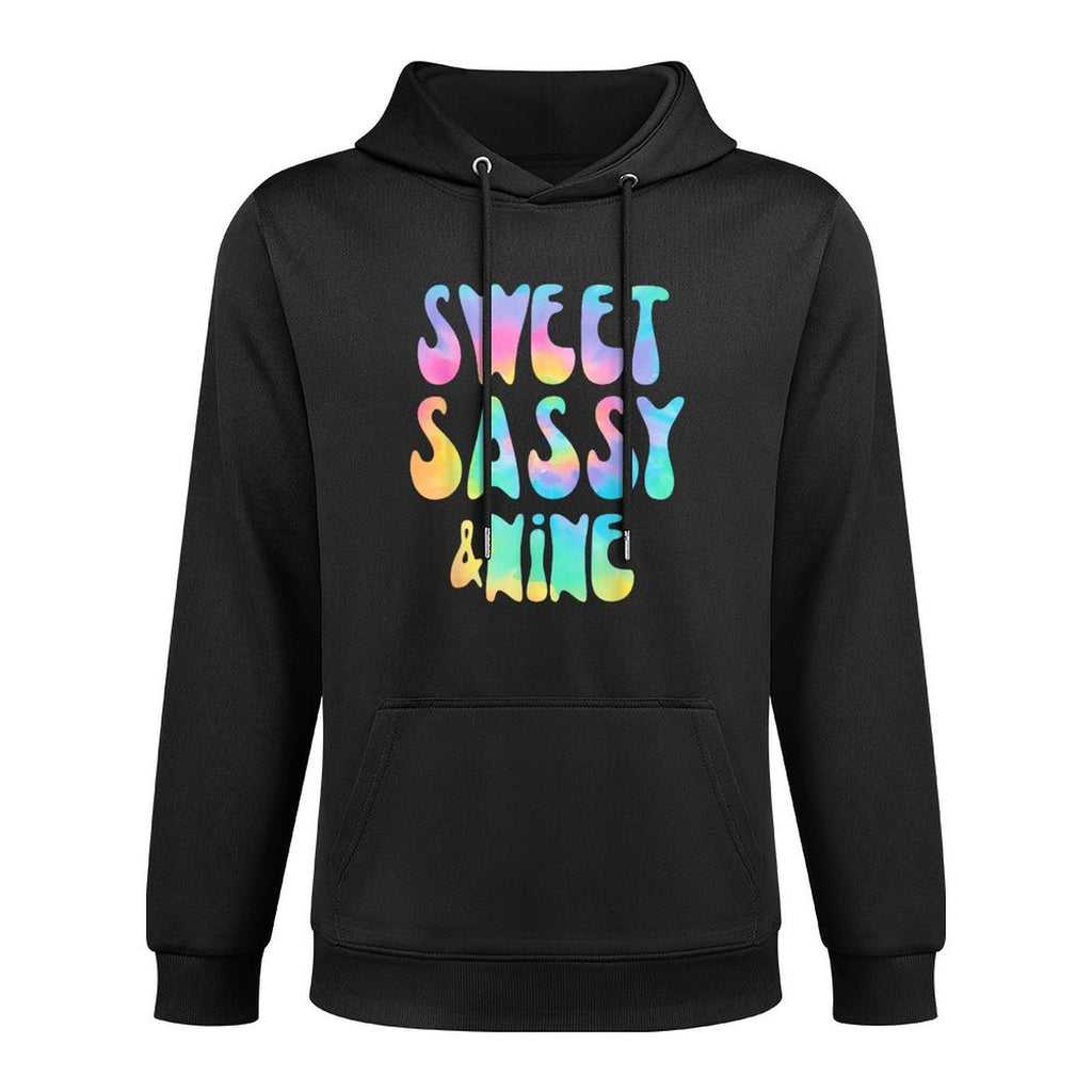 Sweet Sassy & Nine Tie Dye 9 Year Old 9th Birthday Girl Colorfast Hoodie