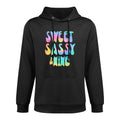 Sweet Sassy & Nine Tie Dye 9 Year Old 9th Birthday Girl Colorfast Hoodie