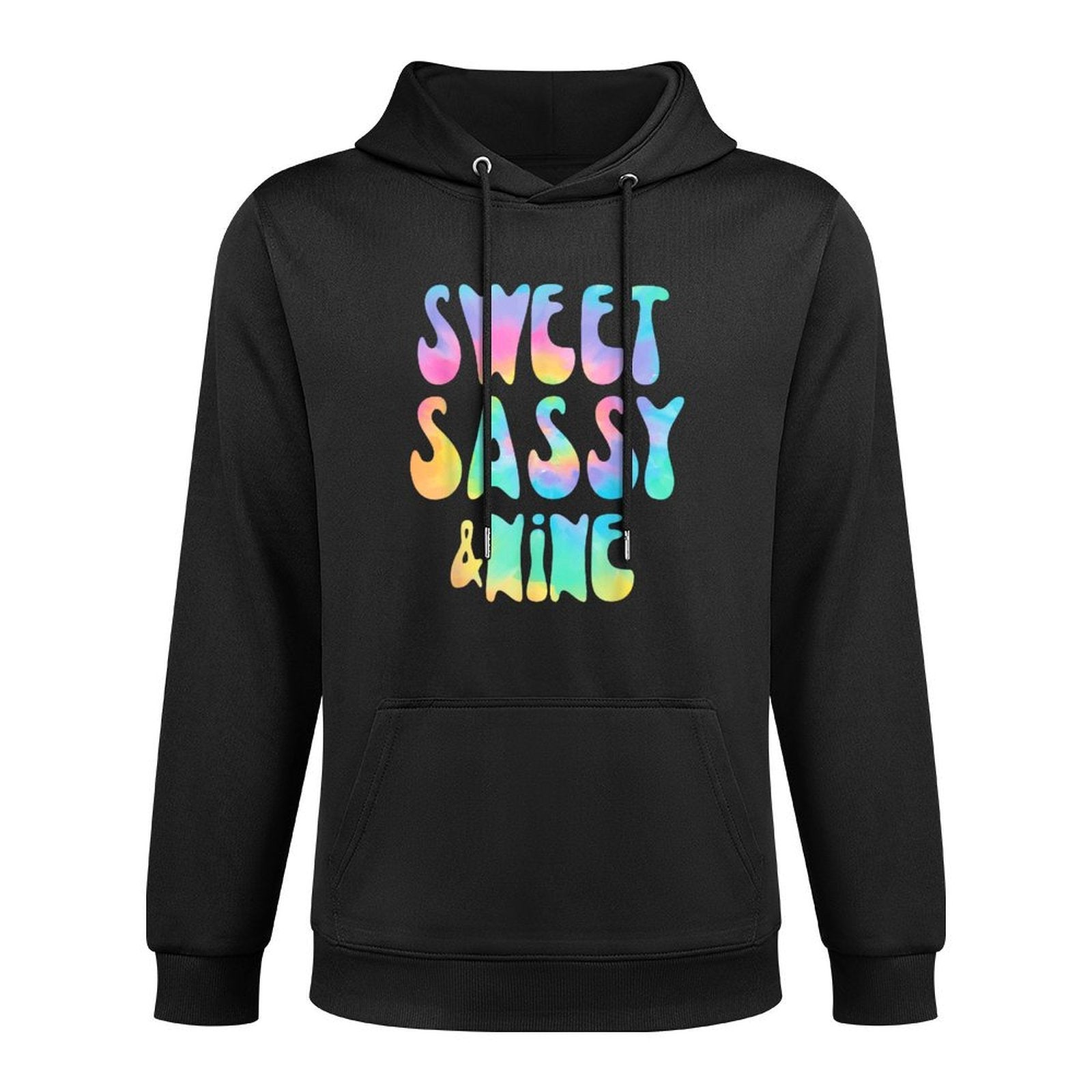 Sweet Sassy & Nine Tie Dye 9 Year Old 9th Birthday Girl Colorfast Hoodie