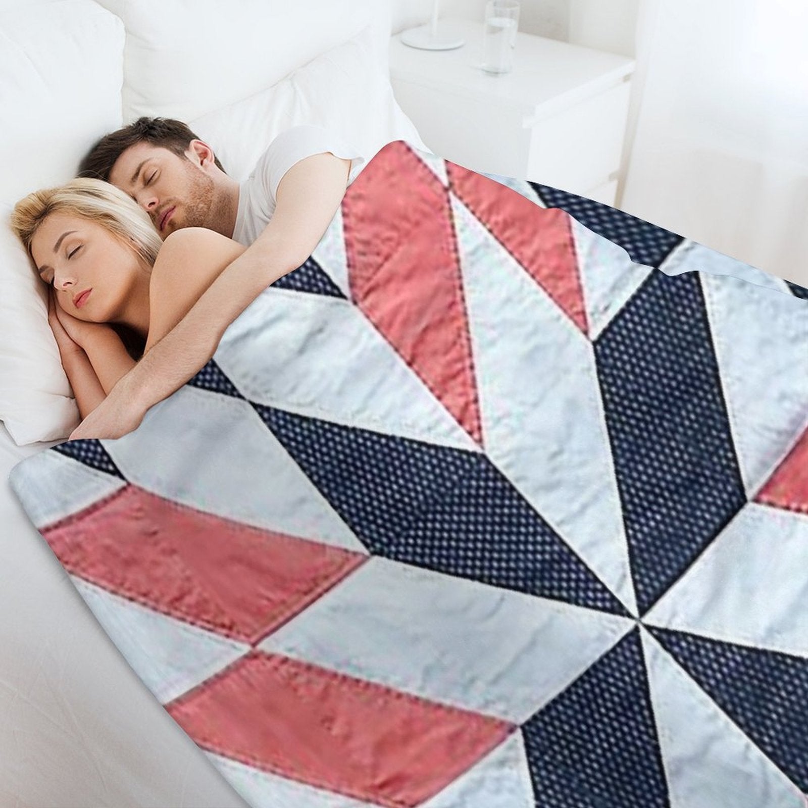 Quilt,patchwork Quilt,quilt Pattern,pennsylvannia Dutch Quilt,lancaster Pa, Star Quilt Gift-ready Throw Blanket