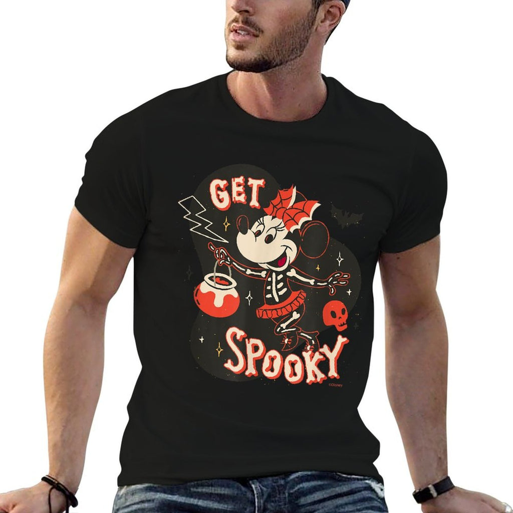 Disney Minnie Mouse Halloween Skeleton Costume Get Spooky  Versatile T-Shirt