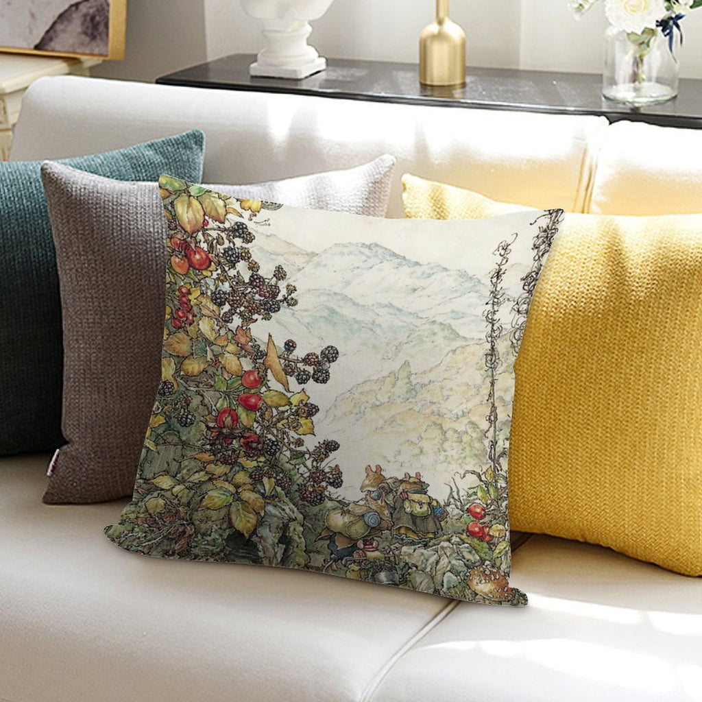 Walk to The High Hills Soft Multiple Sizes Throw Pillow
