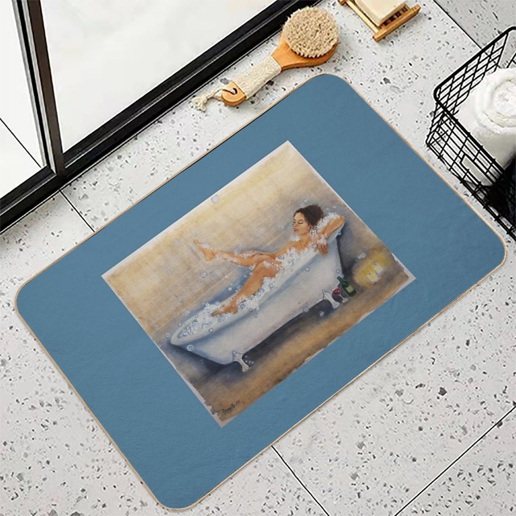 Magic of A Hot Bath  Rapid-Drying Bath Mat