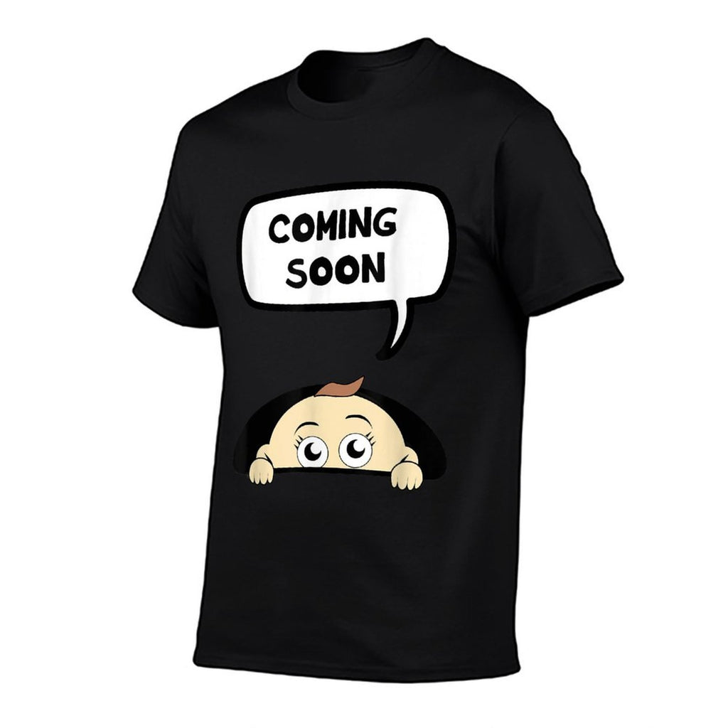 Coming Soon Baby Pregnant Pregnancy Mom Mother Gift  Wrinkle-resistant T-Shirt