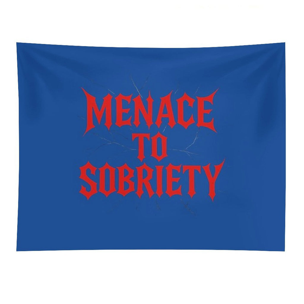 Menace to Sobriety Typography Design Tapestry
